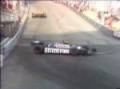 1981-Monte Carlo-Accidente entre Bruno Giacomelli y Michele Alboreto