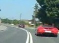 Clarence Lindholm chasing a Ferrari gt polonia