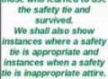 Colinfurze safety tie preannouncement of the line for 2008
