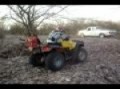 El tito en la cuatrimoto Honda