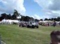 Land Rover World 2008 Defender 90 Driving Over Cars