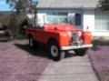 red land rover 88 1965